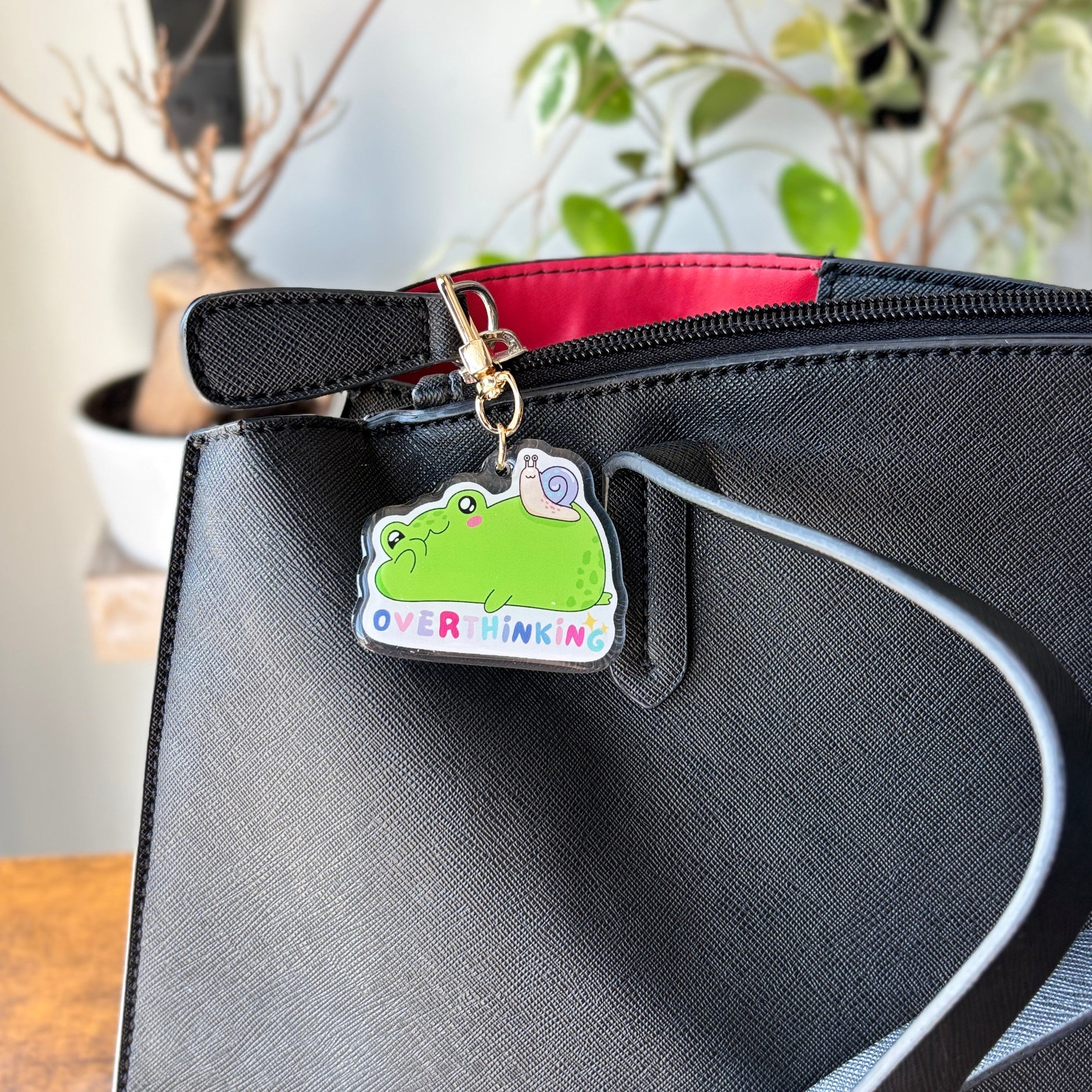 Overthinking Froggy Acrylic Keychain