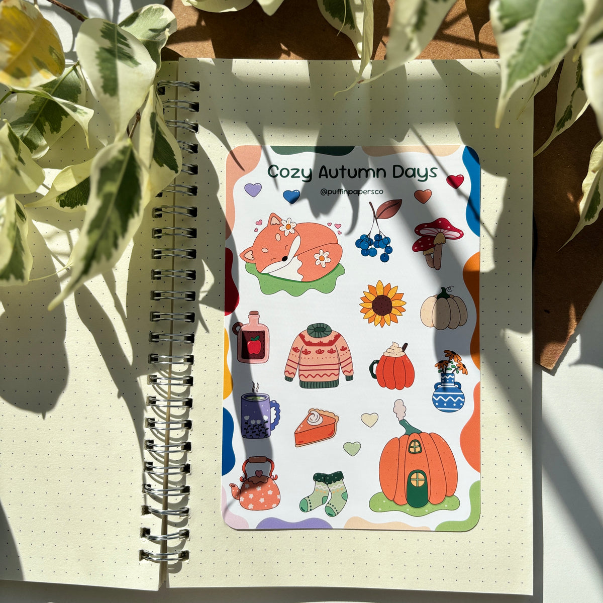 Cozy Autumn Days Sticker Sheet