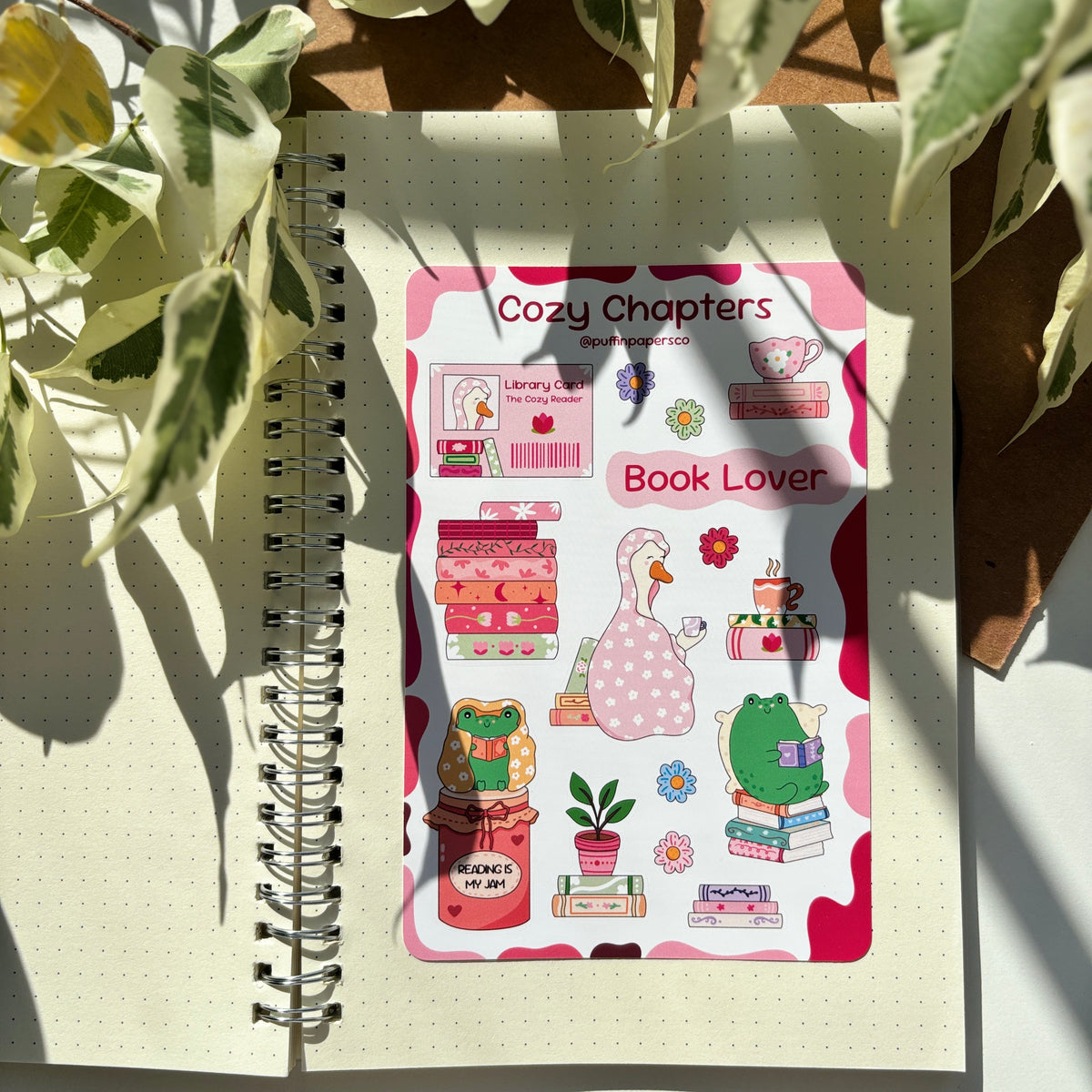 Cozy Chapters Sticker Sheet
