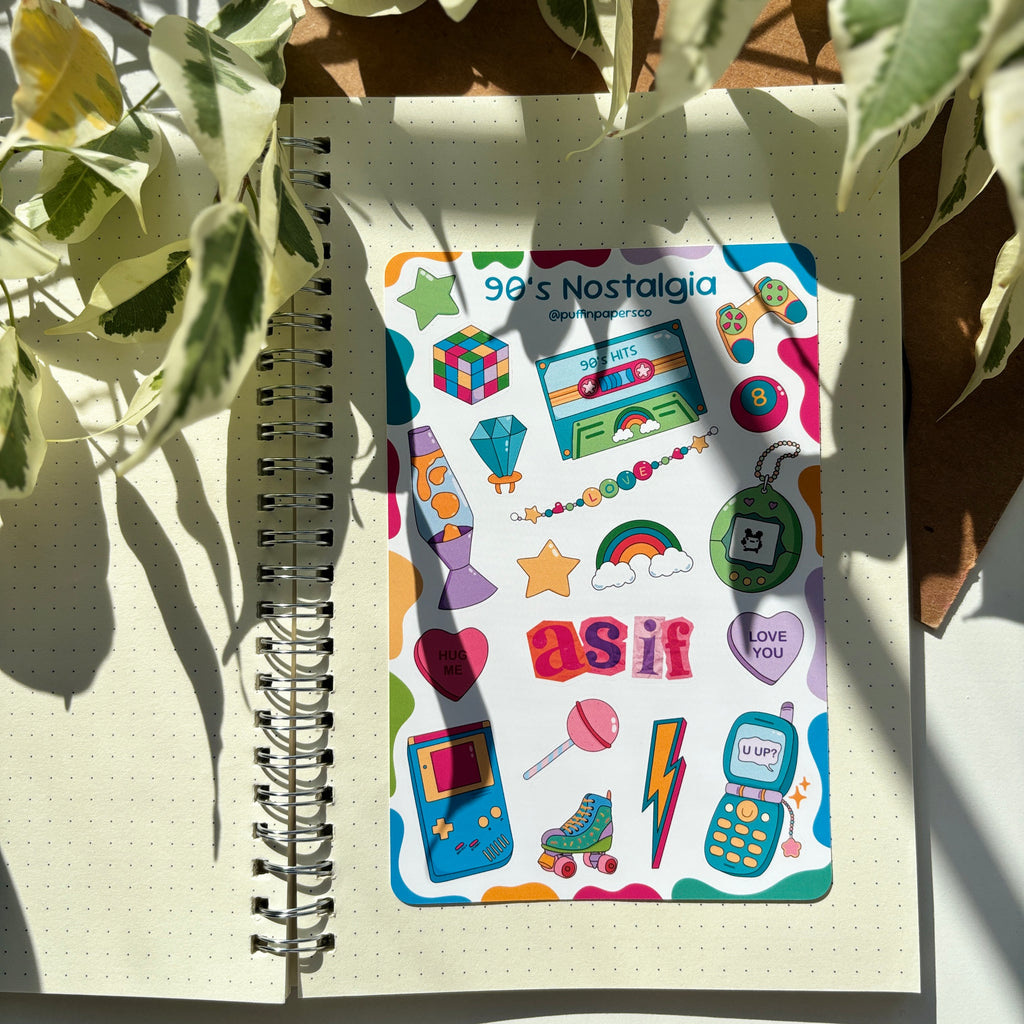 90's Nostalgia Sticker Sheet