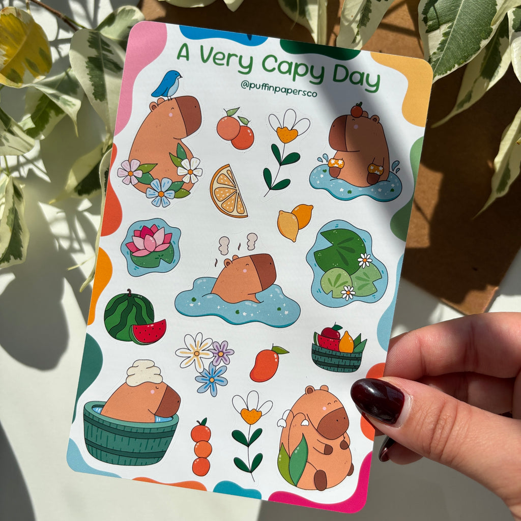 A Very Capy Day Sticker Sheet