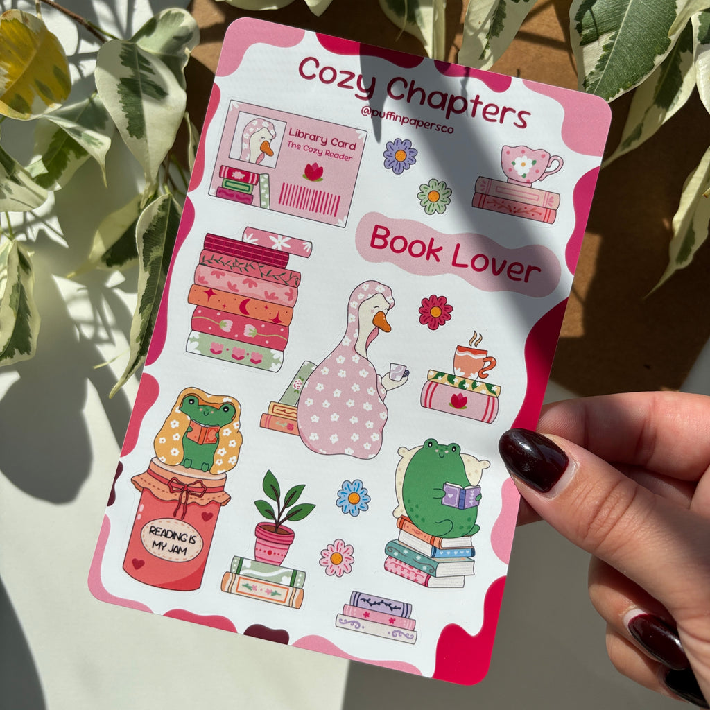 Cozy Chapters Sticker Sheet