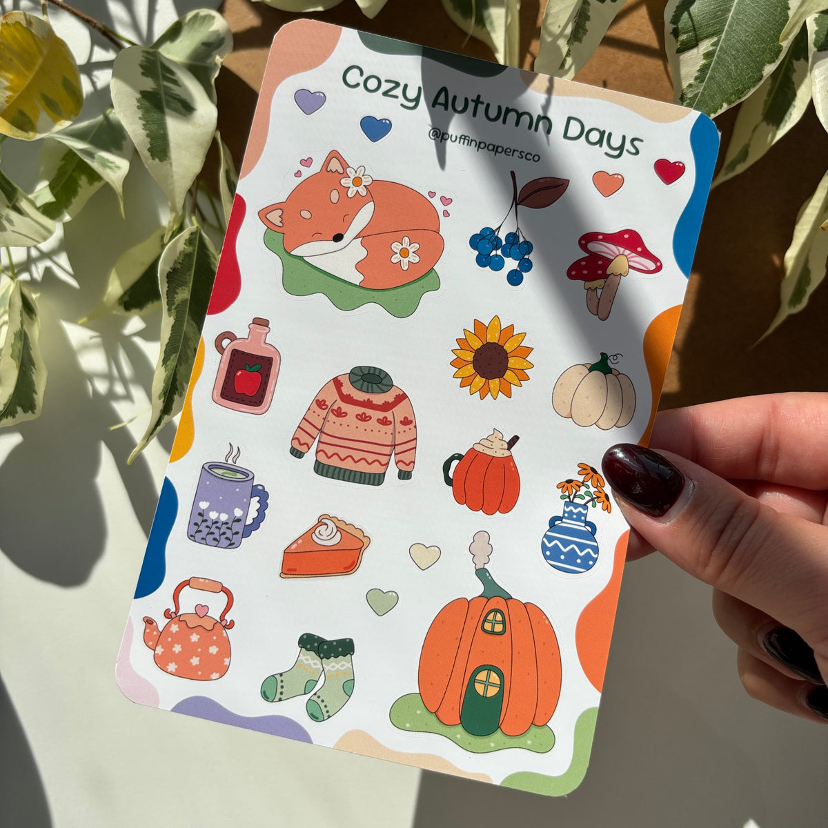 Cozy Autumn Days Sticker Sheet
