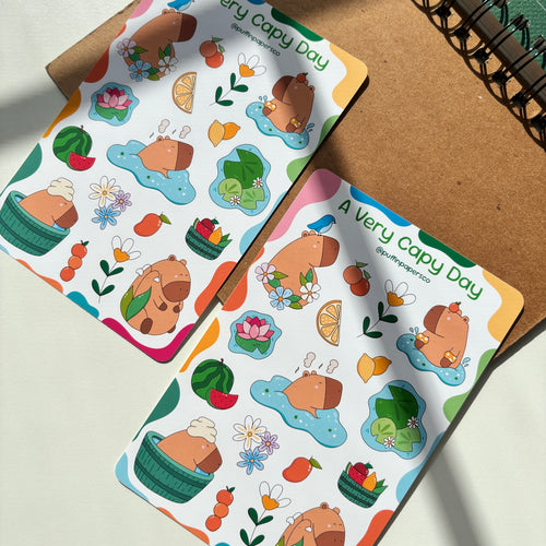 A Very Capy Day Sticker Sheet