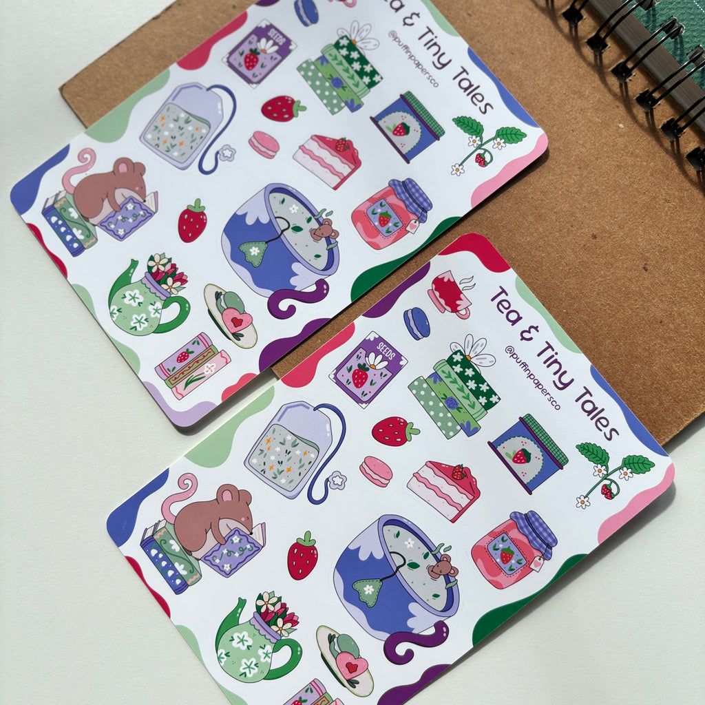 Tea & Tiny Tales Sticker Sheet
