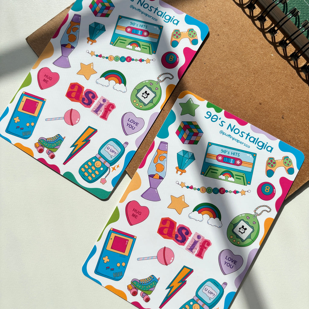 90's Nostalgia Sticker Sheet