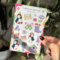 Puffins in Spring Sticker Sheet