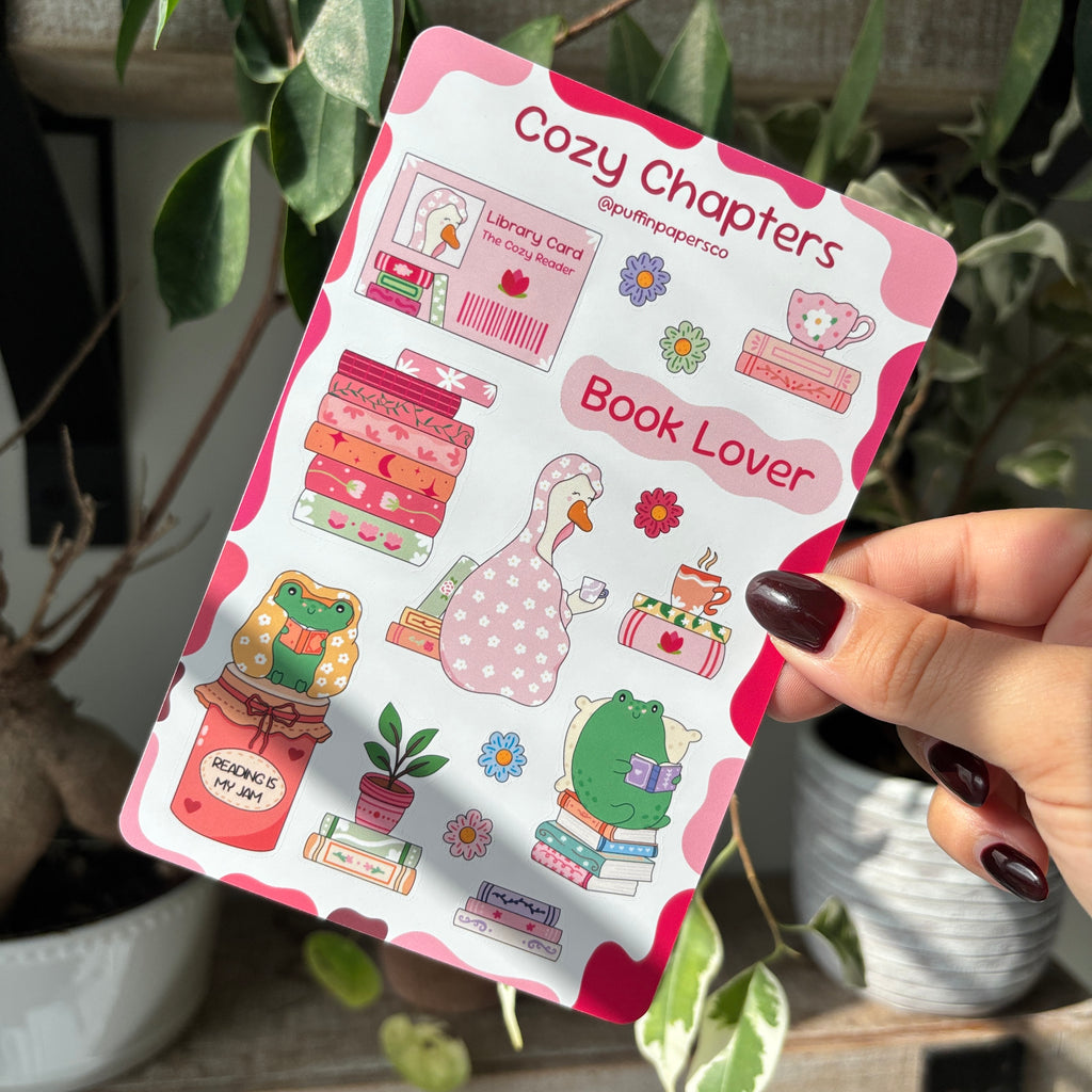 Cozy Chapters Sticker Sheet