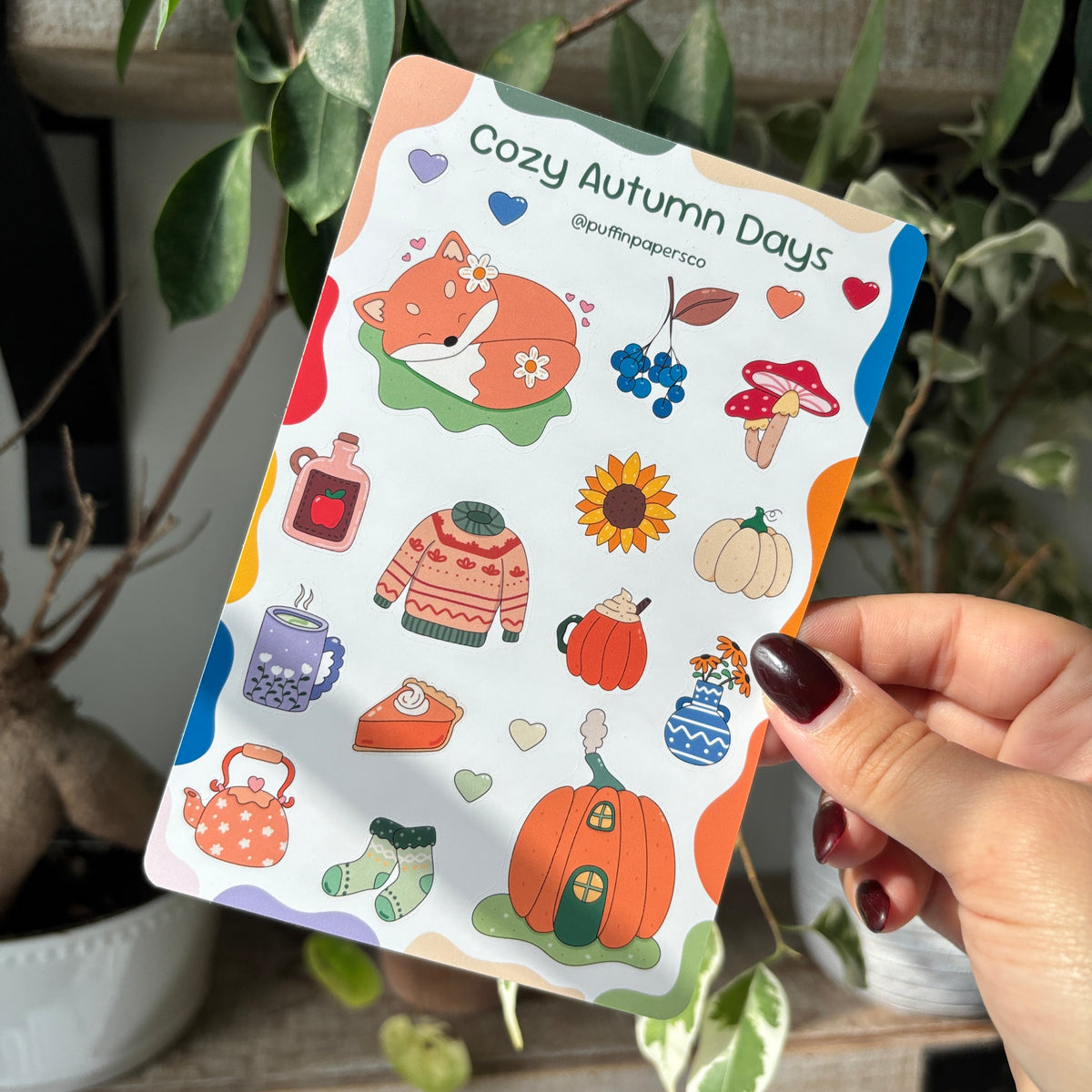 Cozy Autumn Days Sticker Sheet