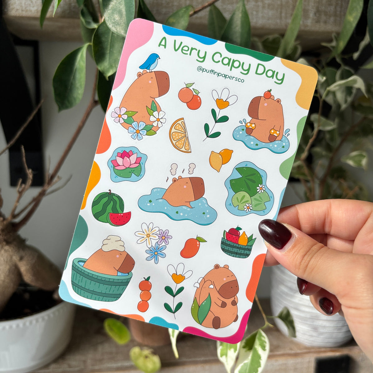 A Very Capy Day Sticker Sheet