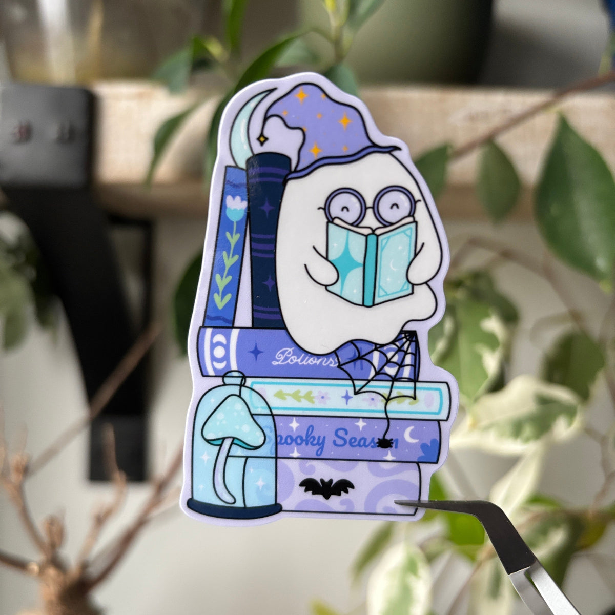 Bookish Ghosty Sticker