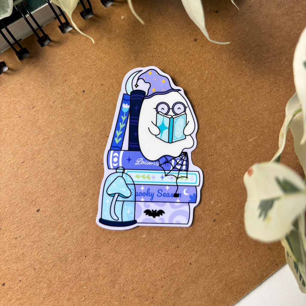 Bookish Ghosty Sticker