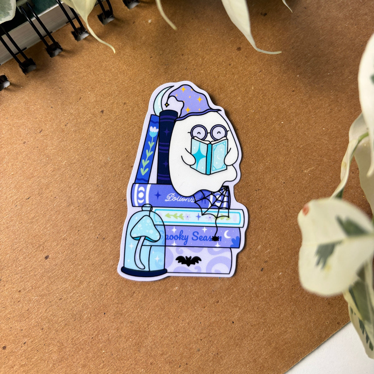 Bookish Ghosty Sticker