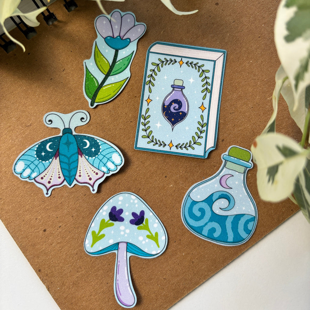 Magical Glitter Days - Sticker Pack - 5 Stickers