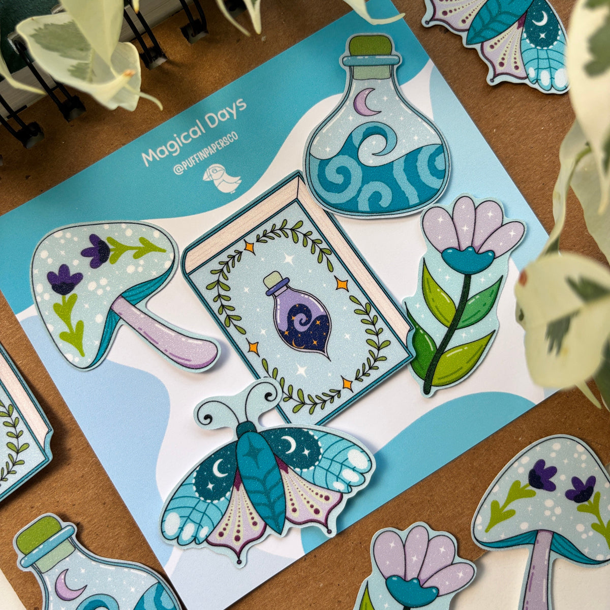 Magical Glitter Days - Sticker Pack - 5 Stickers