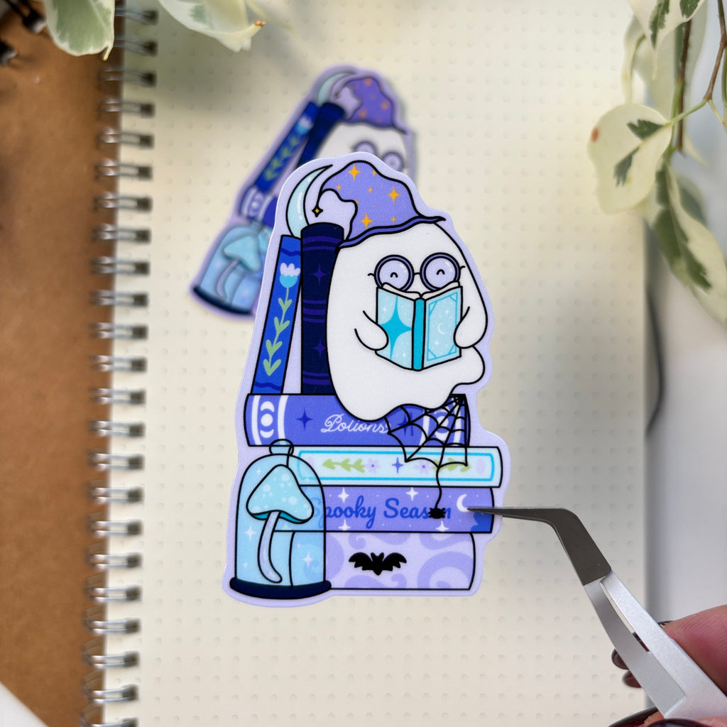 Bookish Ghosty Sticker