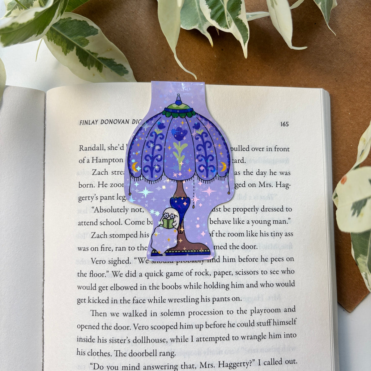 Vintage Bookish Ghost Magnetic Bookmark