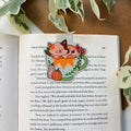 Fall Kitty Cup Magnetic Bookmark