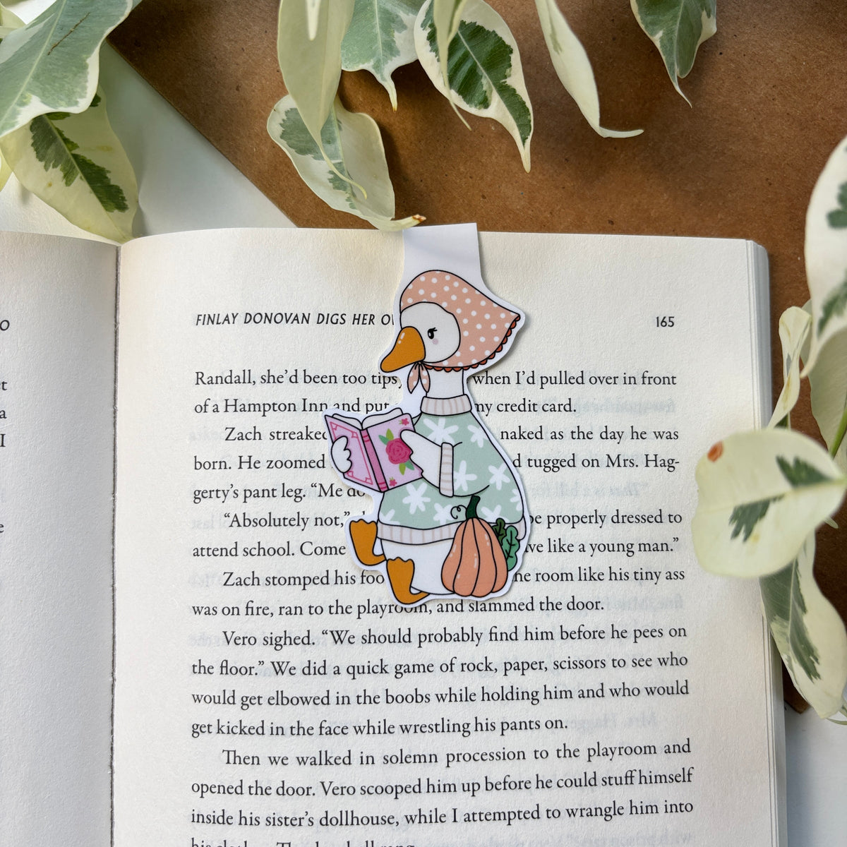 Fall Goosey Magnetic Bookmark