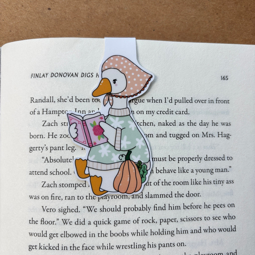 Fall Goosey Magnetic Bookmark