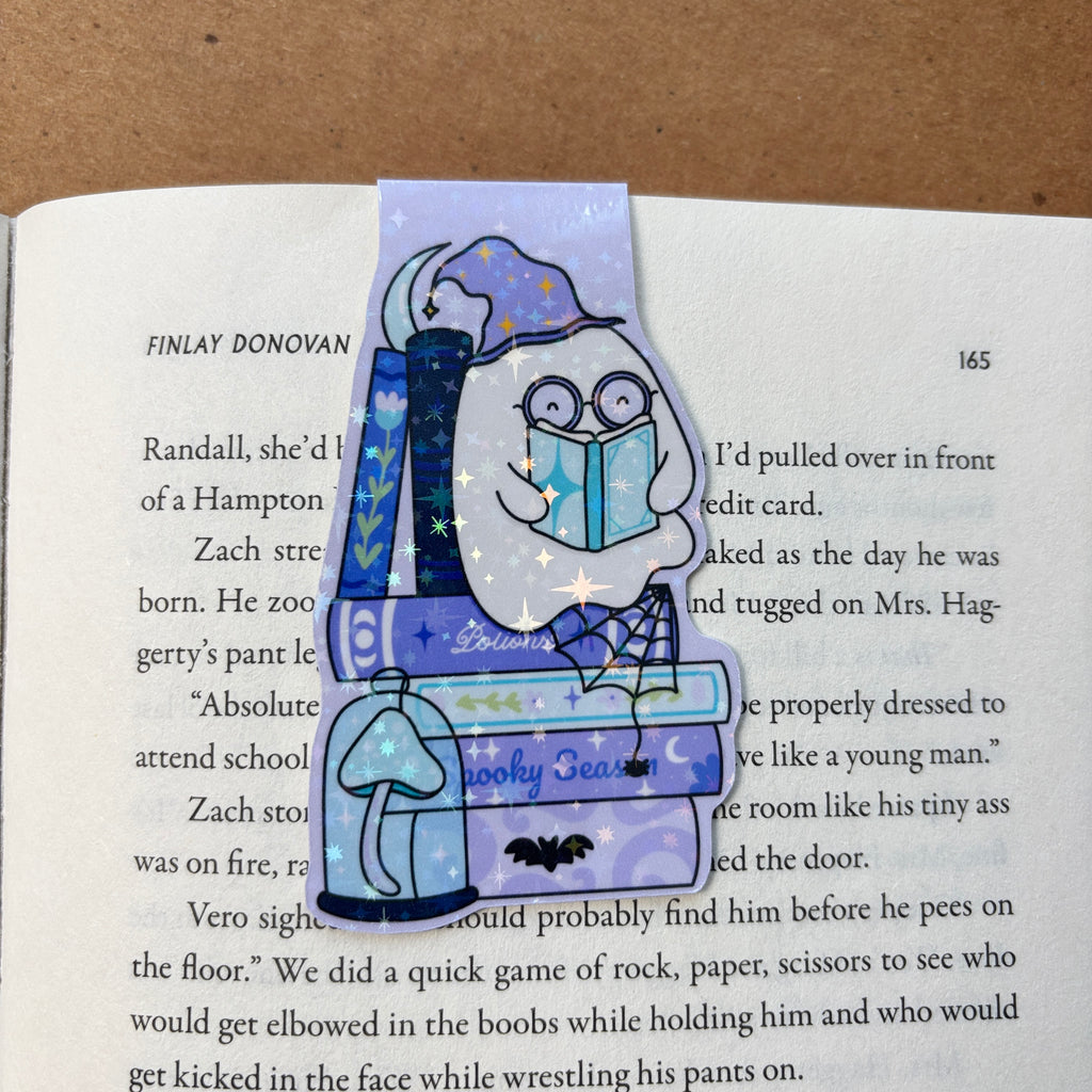 Ghosty Reading Magnetic Bookmark