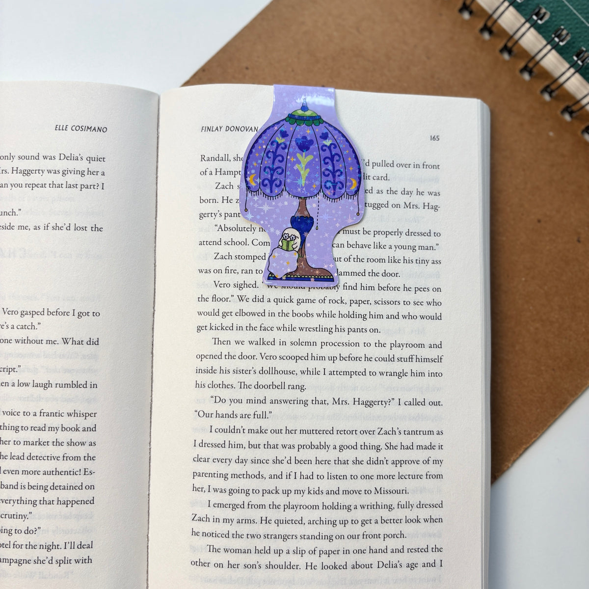 Vintage Bookish Ghost Magnetic Bookmark