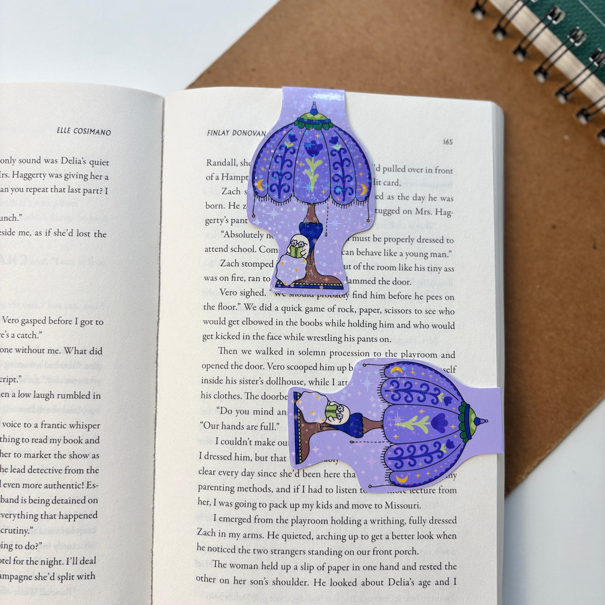 Vintage Bookish Ghost Magnetic Bookmark