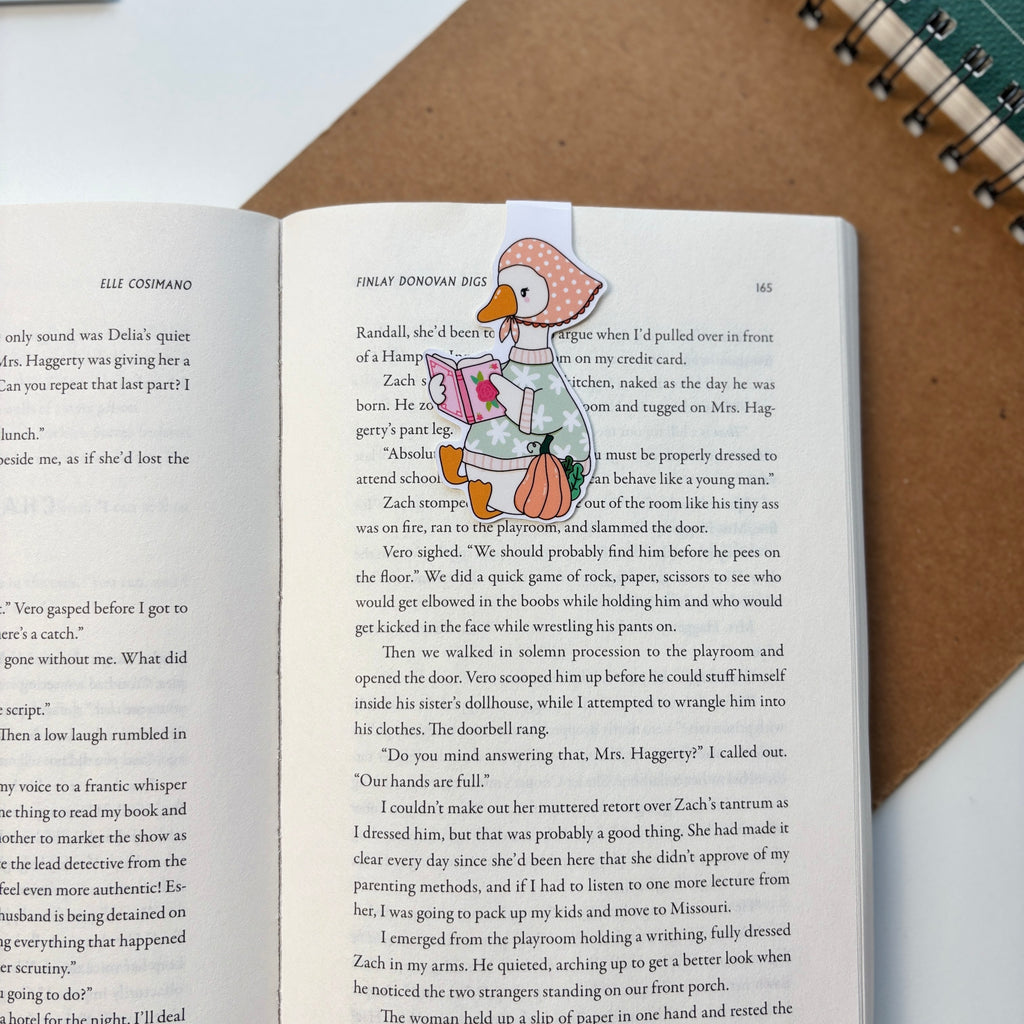 Fall Goosey Magnetic Bookmark