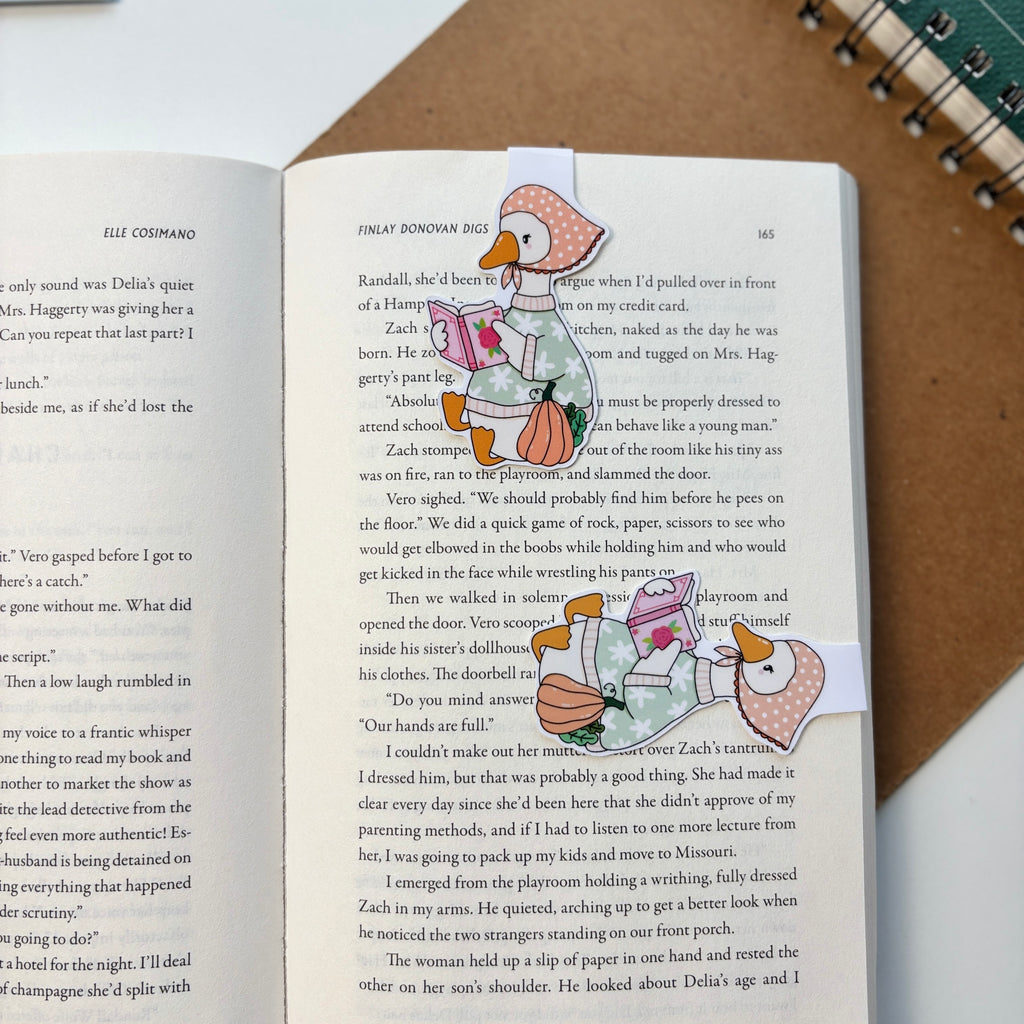 Fall Goosey Magnetic Bookmark