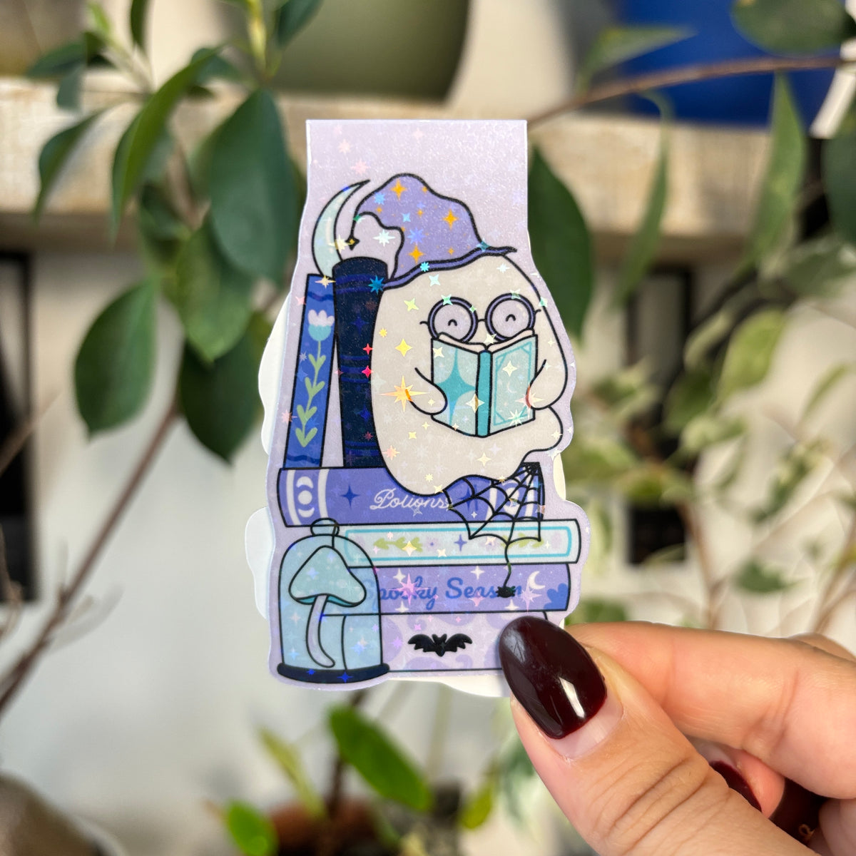 Ghosty Reading Magnetic Bookmark