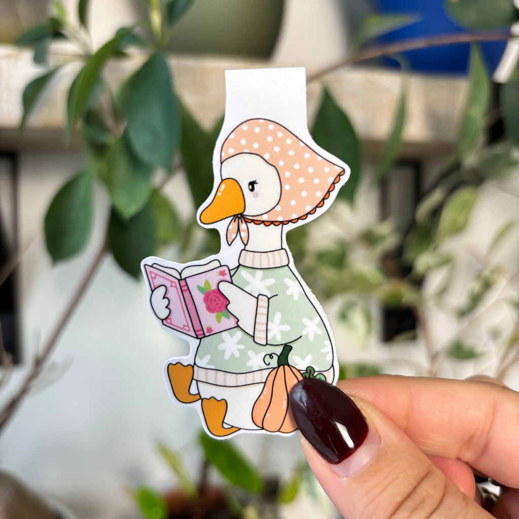 Fall Goosey Magnetic Bookmark