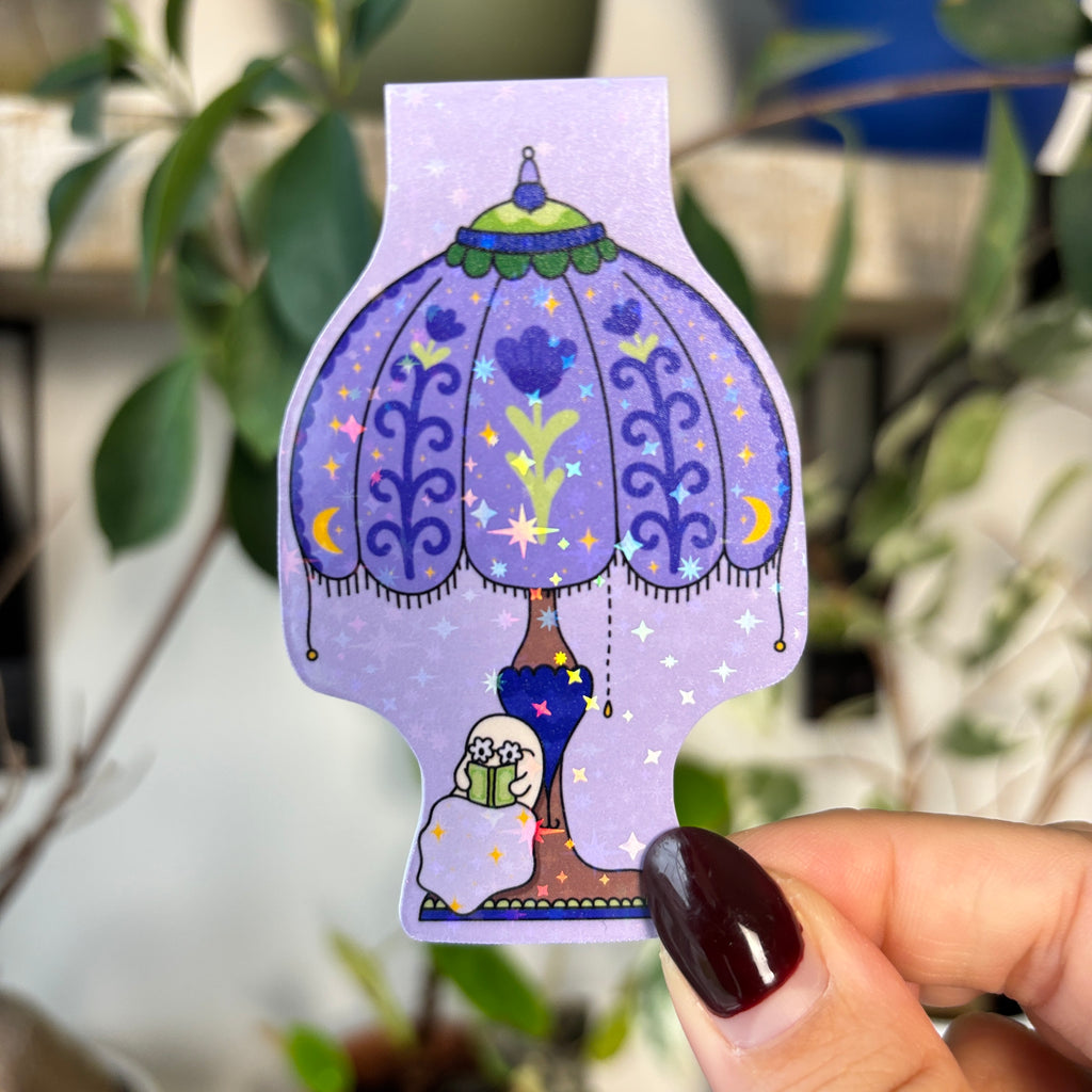 Vintage Bookish Ghost Magnetic Bookmark