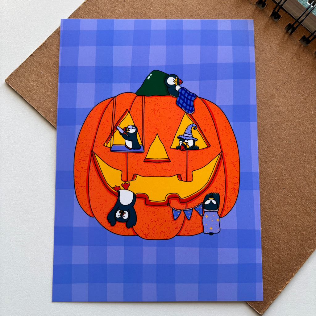 Jack-O-Puffins Print