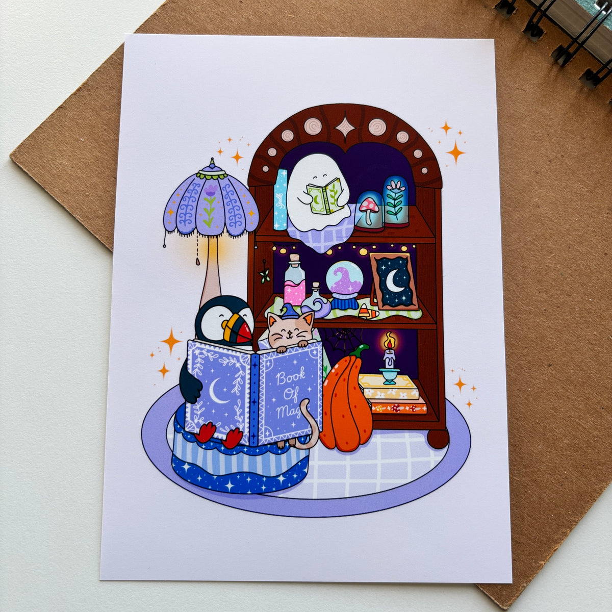 Spooky Library Print