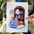 Spooky Library Print