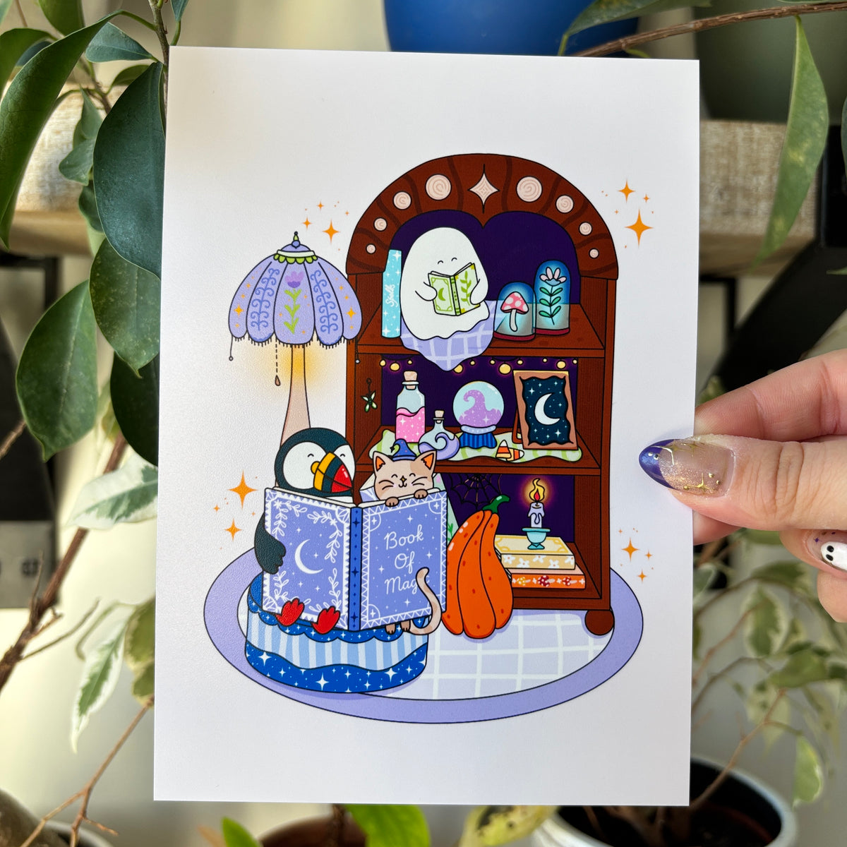 Spooky Library Print