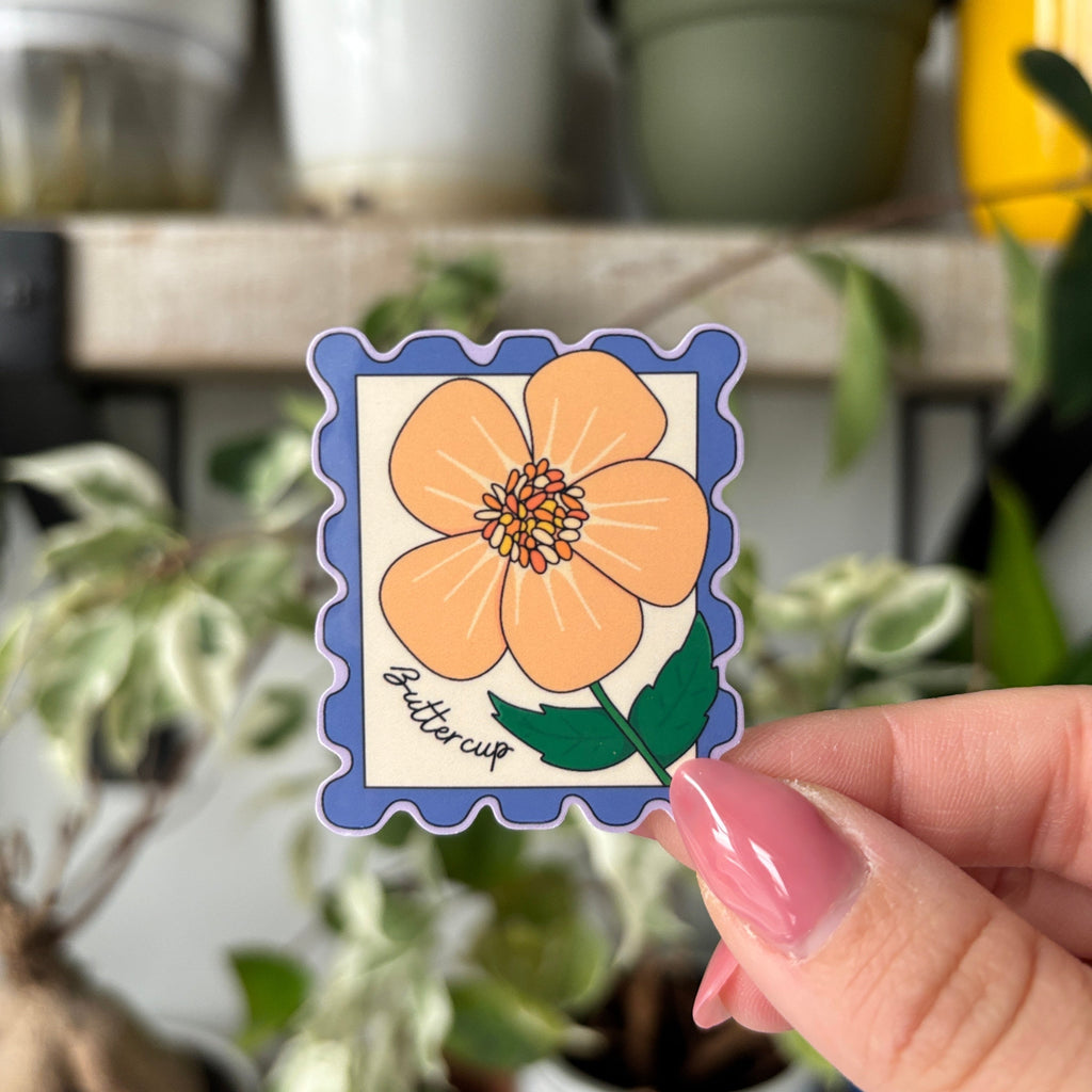 Coastal Flower Stamps Sticker Pack