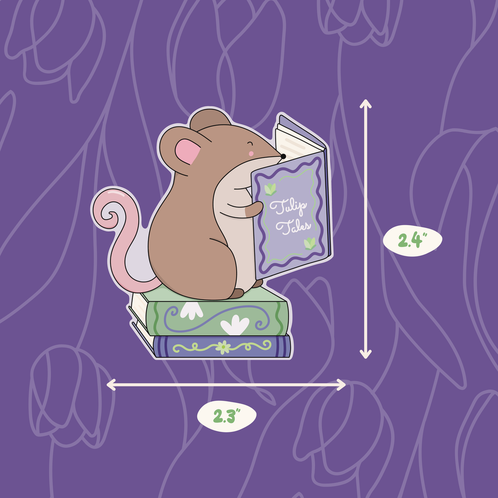 Cozy Mouse Reading