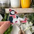 Puffin & Daschhund Vinyl Sticker