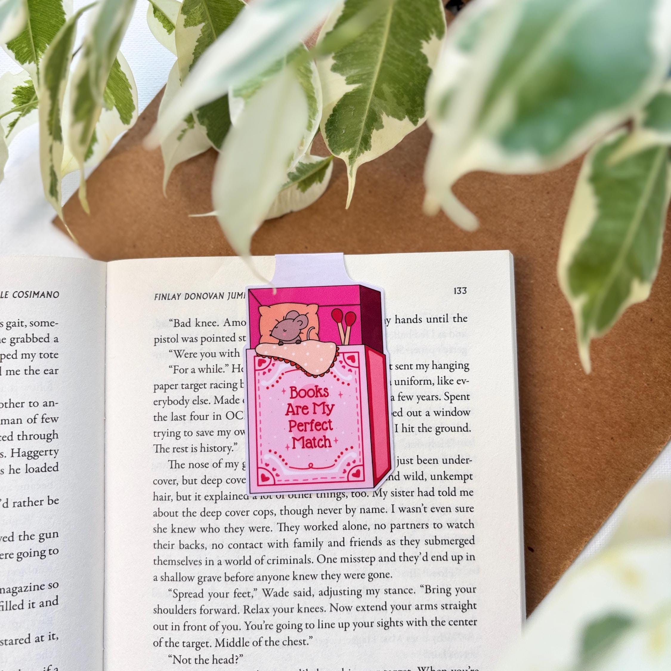 Books Are My Perfect Match Magnetic Bookmark
