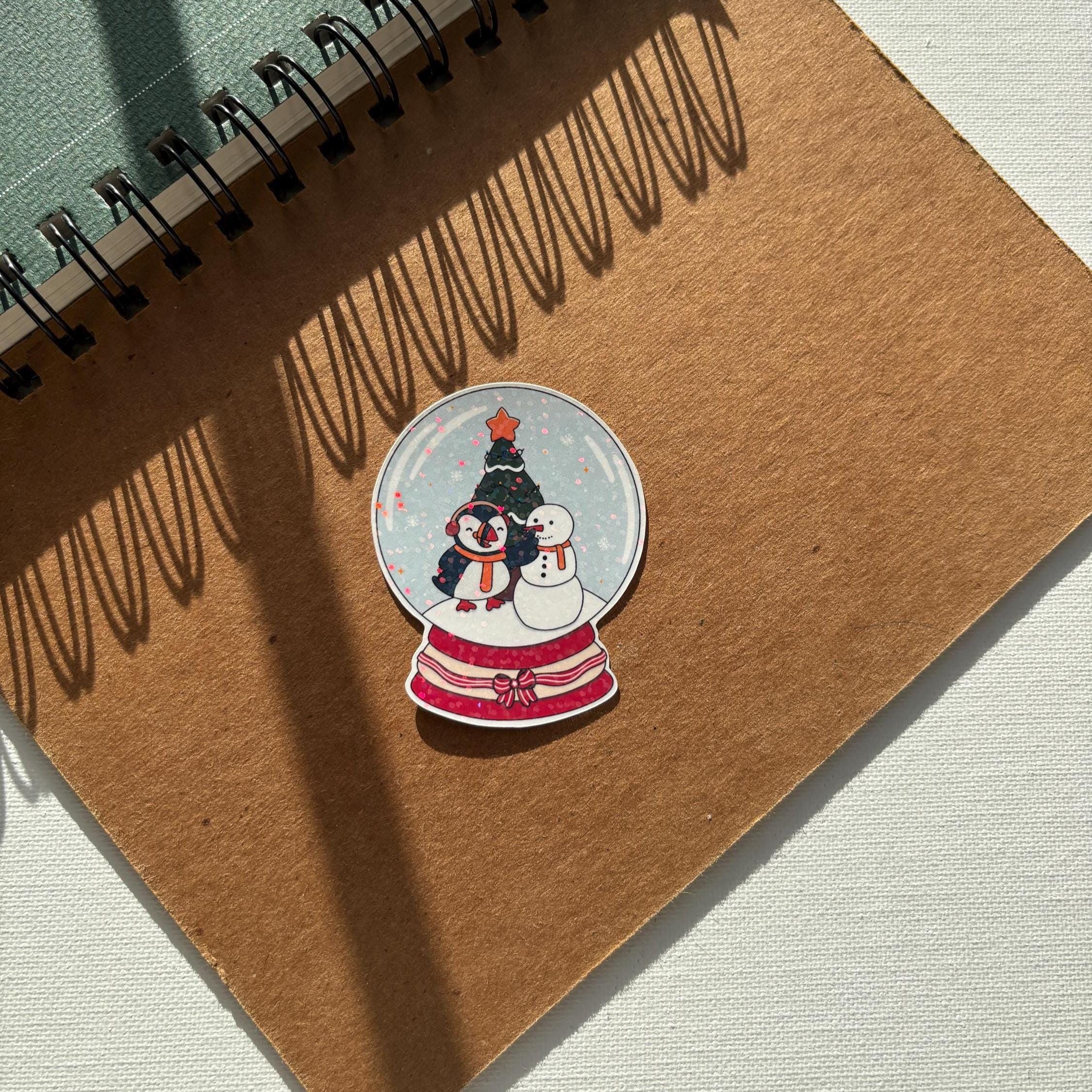 Snowball Puffin Vinyl Sticker