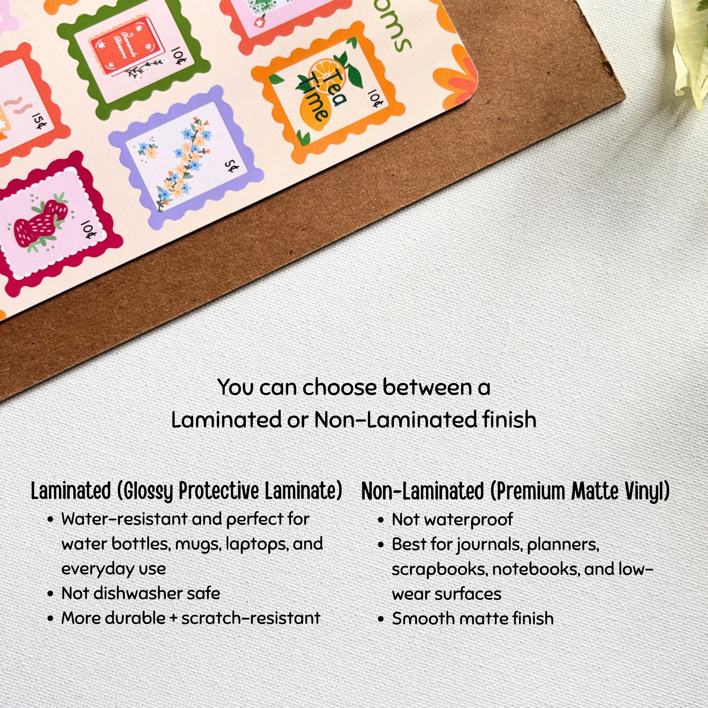 Tea & Blossoms Stamp Stickers