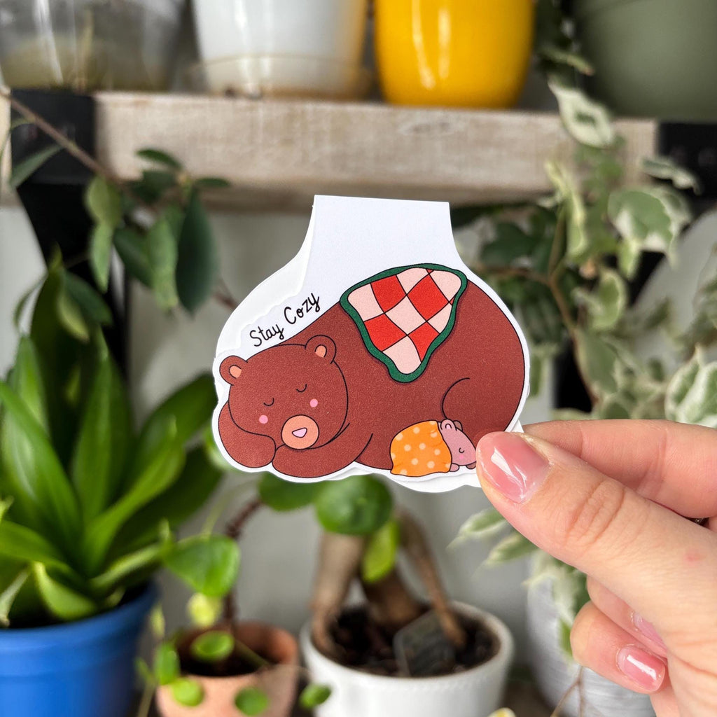 Cozy Bear Magnetic Bookmark