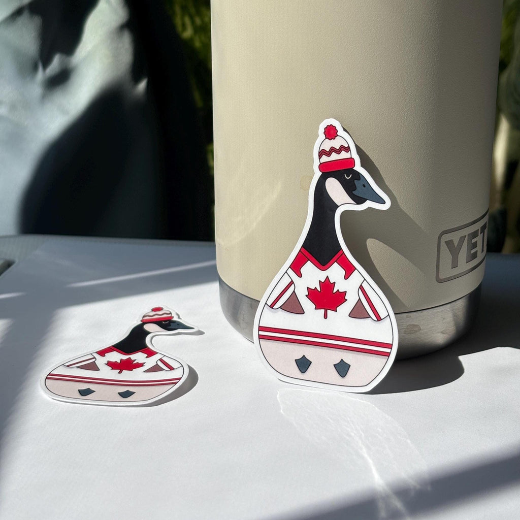 Canadian Hockey Goose Vinyl Sticker