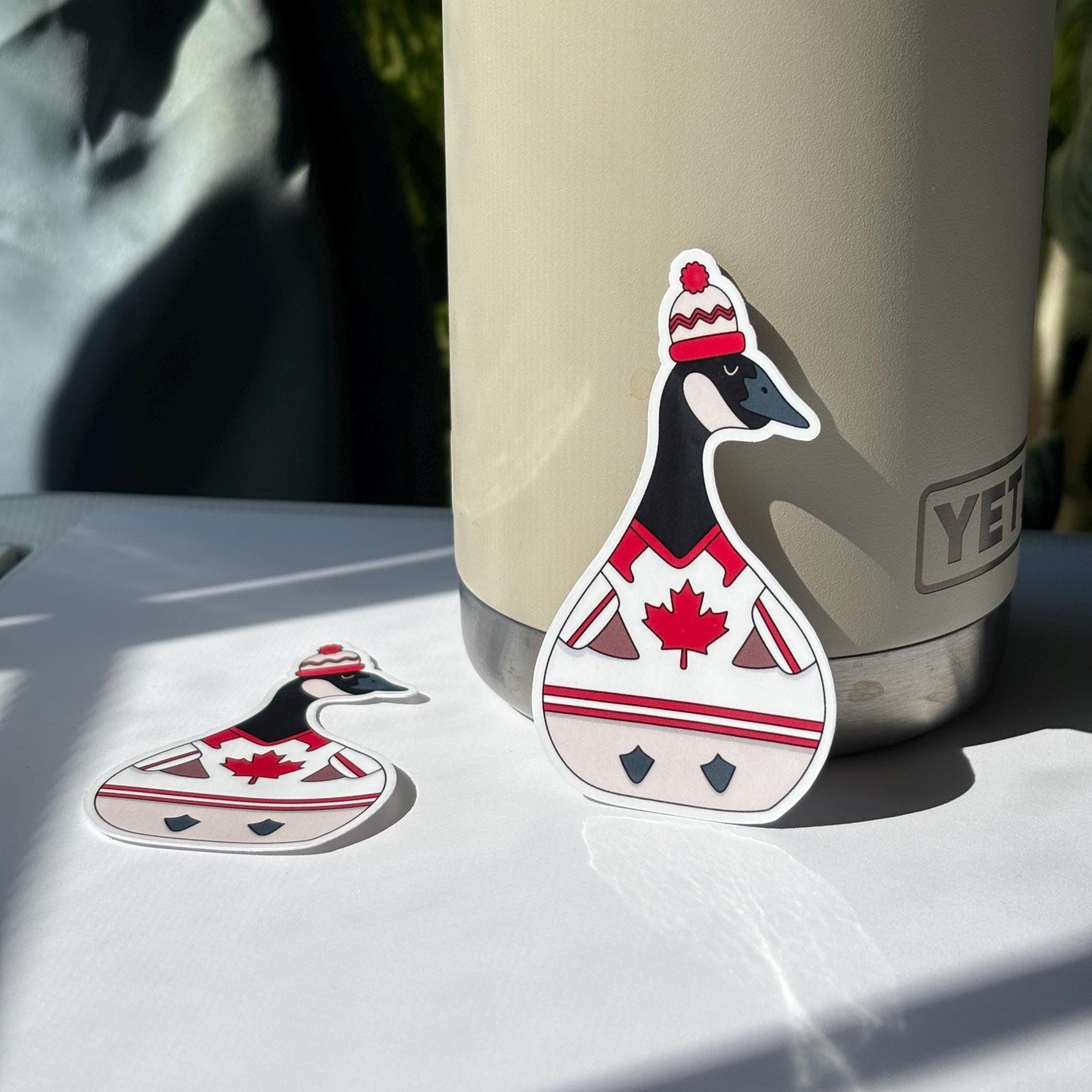 Canadian Hockey Goose Vinyl Sticker