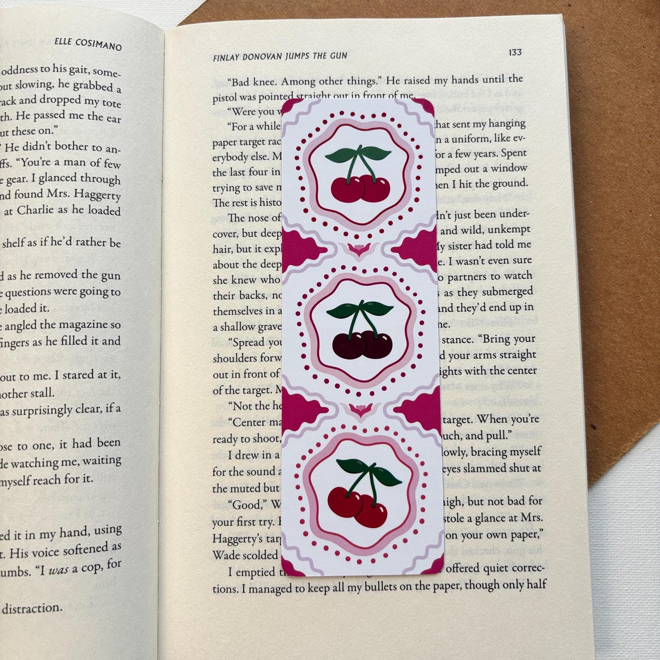 Vintage Cherry Bookmark