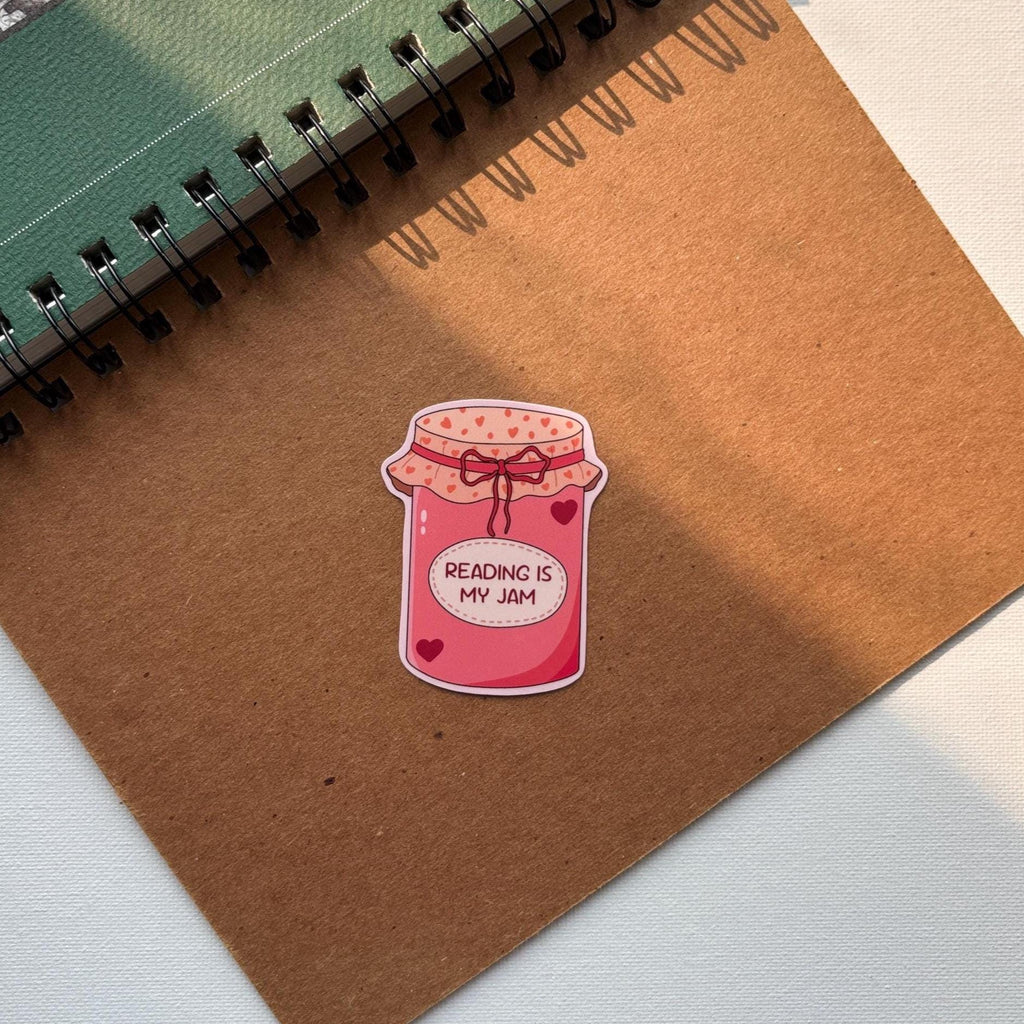 Reading Is My Jam Vinyl Sticker