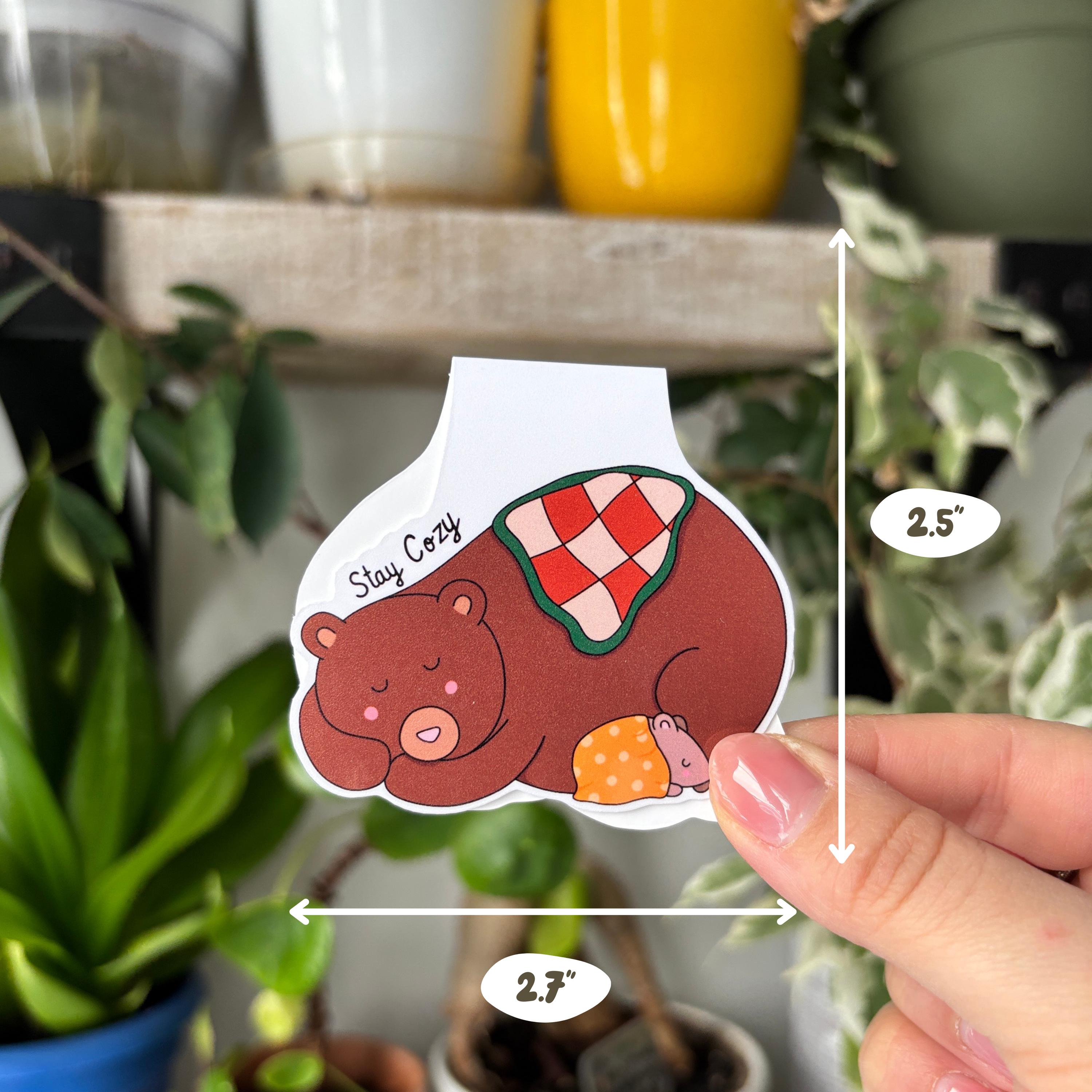 Cozy Bear Magnetic Bookmark