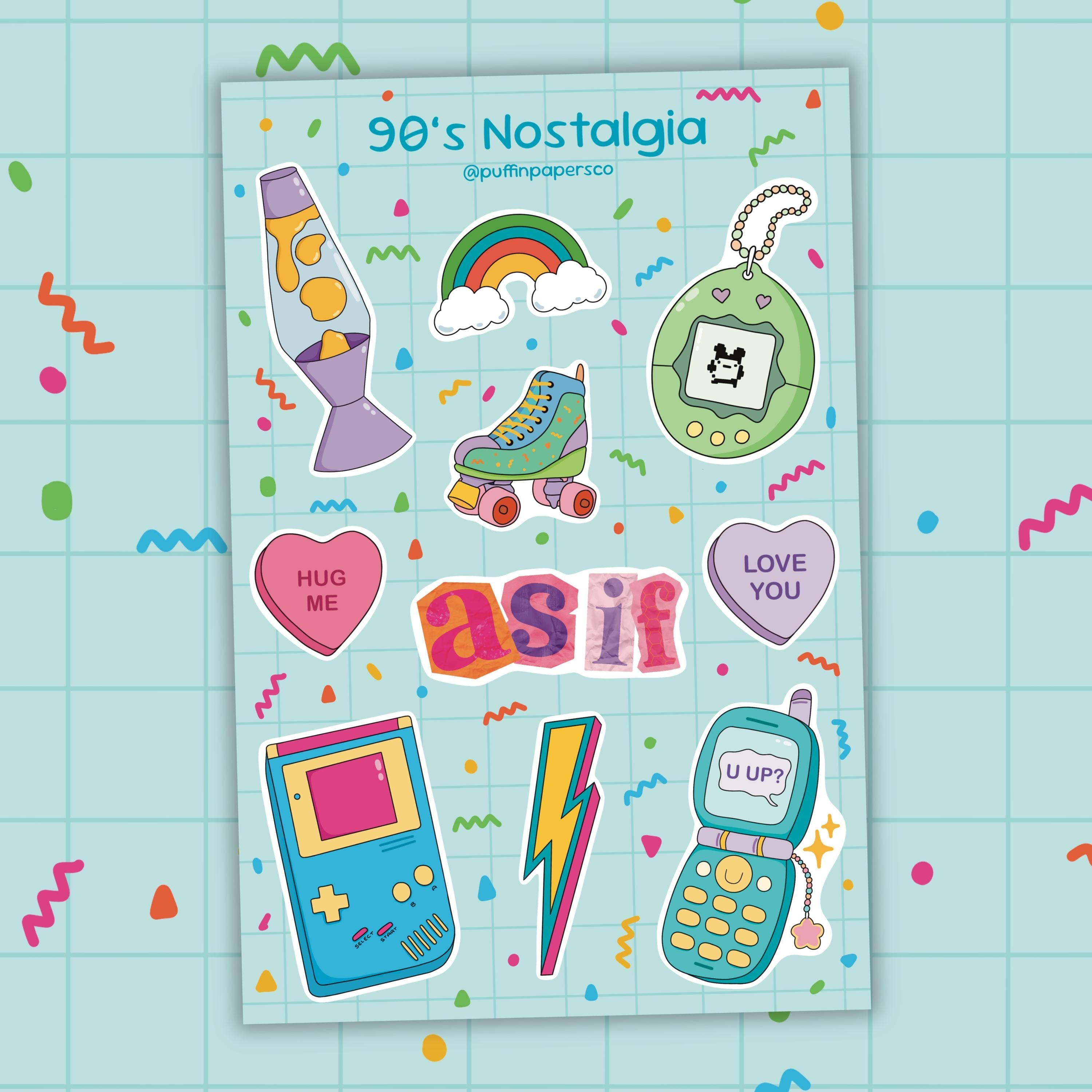 90's Nostalgia Sticker Sheet