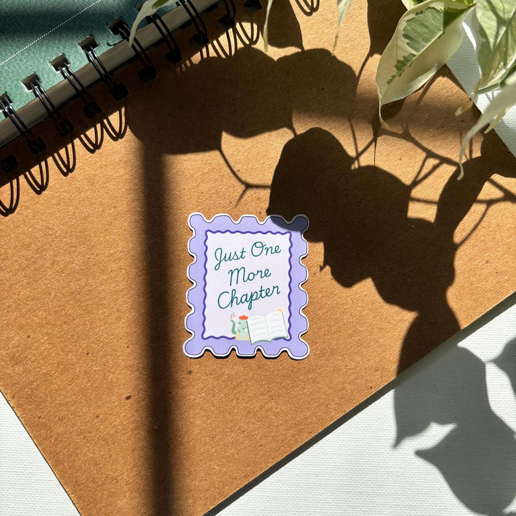 Just One More Chapter Stamp Vinyl Sticker